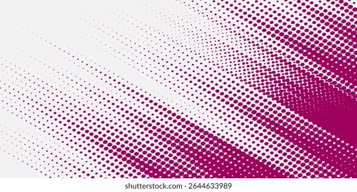 Vetor transparente Gradiente Cor vermelha Meio-tom Fundo Pontos escalonados Padrão moderno ilustrador dinâmico vetorial pontilhado