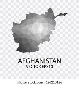 Transparent - Vector map of Afghanistan, Vector illustration eps 10.