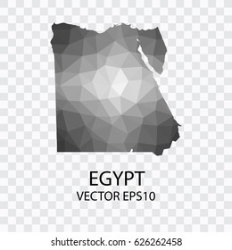 Transparent - Vector map of Egypt, Vector illustration eps 10.