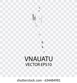 Transparent - Vector map of Vnauatu, Vector illustration eps 10. 