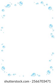 Transparent water droplet frame (vertical)