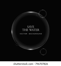 transparent water droplets