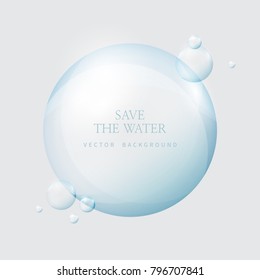 transparent water droplets