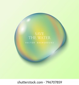 transparent water droplets