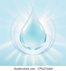 Transparent water droplets , water drop 