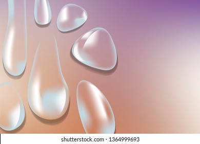 Vector de fondo de caída de agua transparente