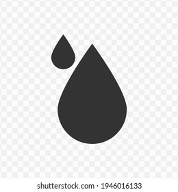 Transparent water icon png, vector illustration of an water icon in dark color and transparent background(png)