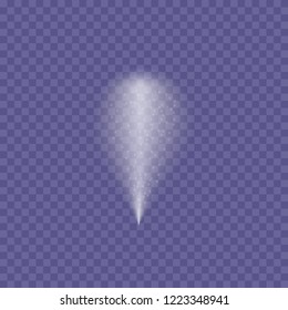 Transparent water spray, deodorant spray, vector illustration