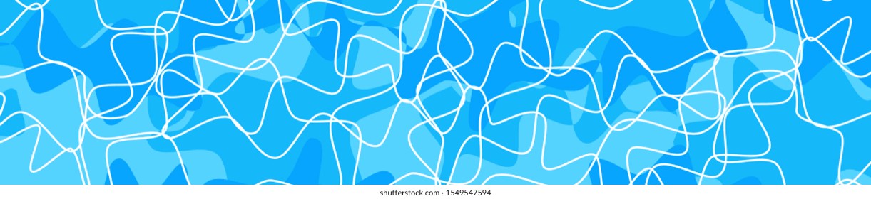 Transparent water in a swimming pool, vector