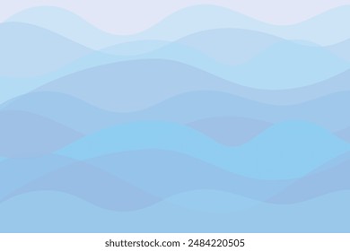 Transparent wave background. Vector illustration