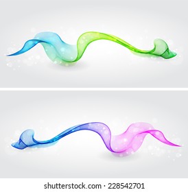 Transparent wave design element