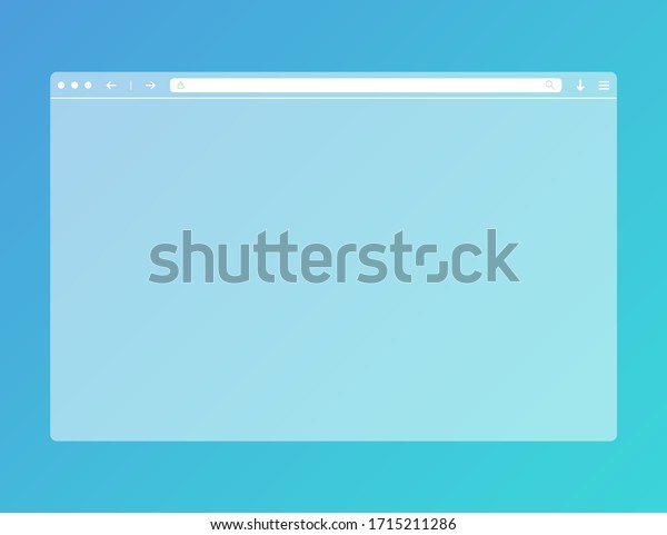 Download Transparent Web Browser Mockup Modern Flat Stock Vector Royalty Free 1715211286