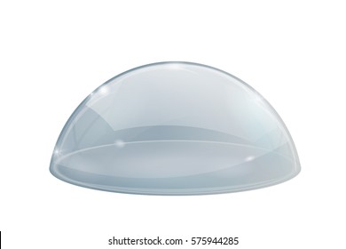 空のガラスドーム 透明な半球カバー3dレンダリング のイラスト素材 Shutterstock