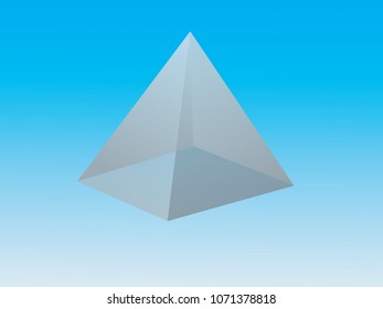 Similar Images, Stock Photos & Vectors of Clear glass pyramid on a