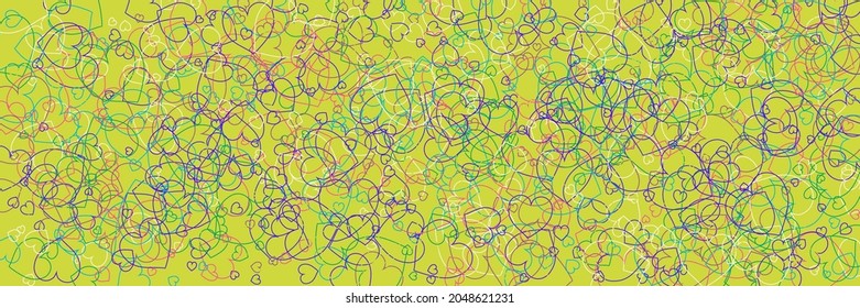 Transparent White Vector Green Purple Art Illustration. Love Red Neon Rainbow Colorful Simple Romantic Pic. Turquoise Violet Party Modern Art Pattern. Blue Hearts Bright Confetti Multicolor Style.