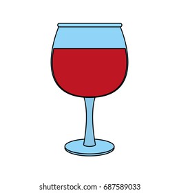 transparent wine glas icon