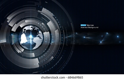 Transparent world with futuristic elements