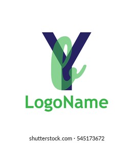 Transparent y e logo
