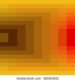 Transparent yellow gradation step red pattern geometric  