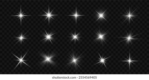 Transparent yellow sunlight special lens flash light effect. Sun light with glare. Golden flash png. Vector illustration for perfect effect with sparkles. Sun rays png. 