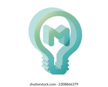 transparent_A004_bulb with transparent feeling and three dimensional shape vector  illustration graphic EPS 10