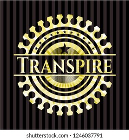 Transpire golden emblem