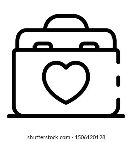 Transplant box icon. Outline transplant box vector icon for web design isolated on white background