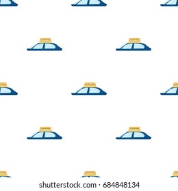 Transport advertising icon in cartoon style isolated on white background. Advertising symbol stock vector illustration.