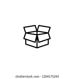 Transport box icon. Box icon.