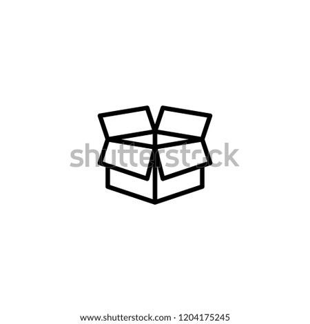 Transport box icon. Box icon.