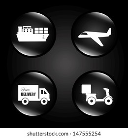 transport bubbles over white background vector illustration 