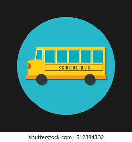 transport bus vehicle icon vector illustration design