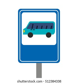 transport bus vehicle icon vector illustration design