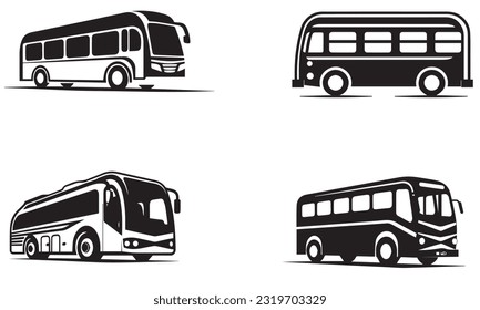 Logo für Transportbusse - flaches Symbol