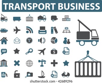 negocio de transporte. vector