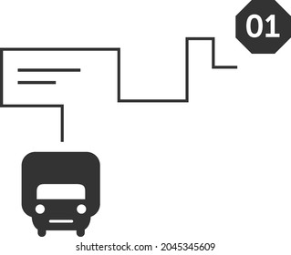 diseño de icono de elemento de coche de transporte e icono gráfico negro