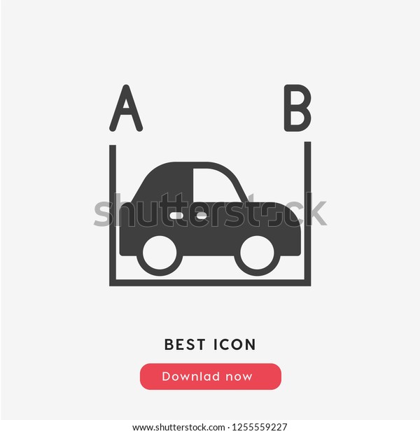 transport and car way icon vector. Location symbol.\
Pin arrow icon.