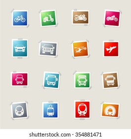 Transport card icons for web