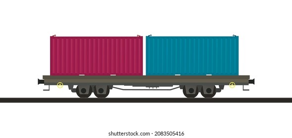 Carro de transporte. ilustración vectorial 