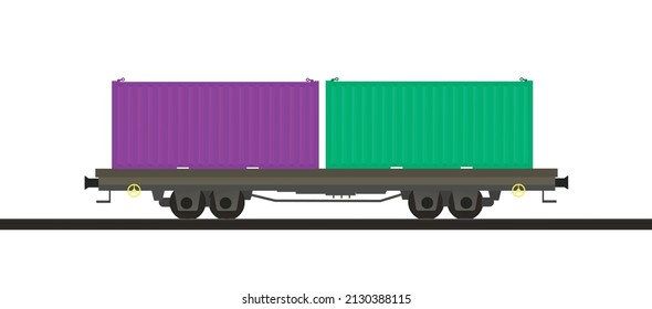 Carro de transporte. ilustración vectorial 