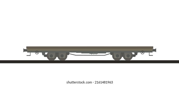 Güterwagen befördern. Vektorgrafik 