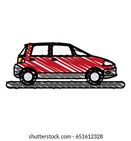 transport cartoon flat illustration scribble