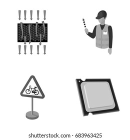 transport, chemistry and other monochrome icon in cartoon style.maintenance, technology icons in set collection.