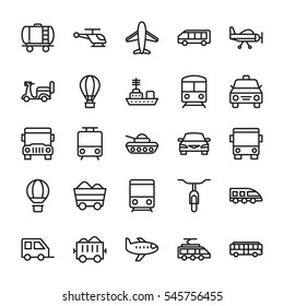 Transport Colored Vector Icons 1