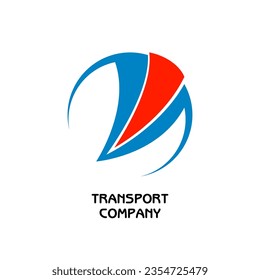 Transport company logo on white background