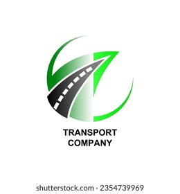 Transport company logo on white background