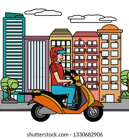 transport concept cartoon