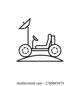 transport concept line icon. Simple element illustration. transport concept outline symbol design from space set. Can be used for web and mobile