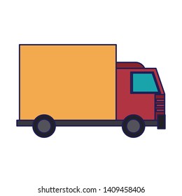 Transport Concept Truck Cartoon Vector Illustration Stock Vector ...