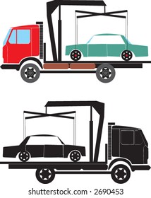 transport of a crashed car